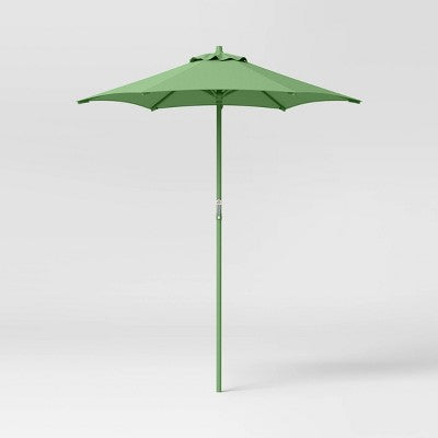  6' Round Outdoor Patio Market Umbrella With Black Pole - Room Essentials™