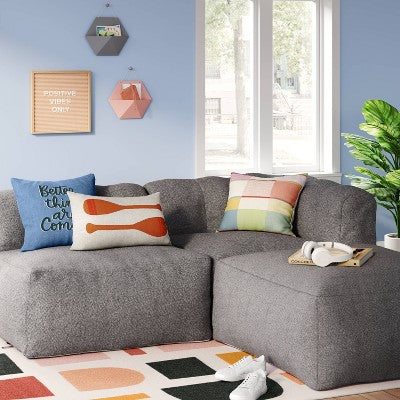  Modular Dorm Seating Armless Seat Compressed Foam - Room Essentials™