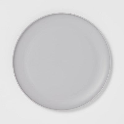  16pc Plastic Dishware Set Gray - Room Essentials™: Dinnerware, Microwave & Dishwasher Safe, Service For 4
