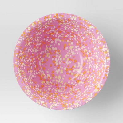  30oz Plastic Terrazzo Pale Raspberry Cereal Bowl Pink - Room Essentials™