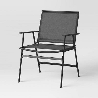  4pc Sling Patio Conversation Set - Black - Room Essentials™