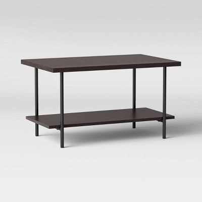  Wood And Metal Coffee Table With Storage Shelf - Room Essentials™