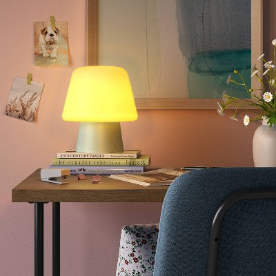  Portable Mushroom Lamp (Includes LED Light Bulb) Green - Room Essentials™