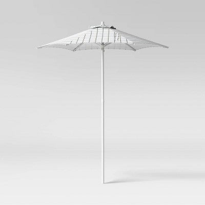  6' Round Outdoor Patio Market Umbrella With Black Pole - Room Essentials™