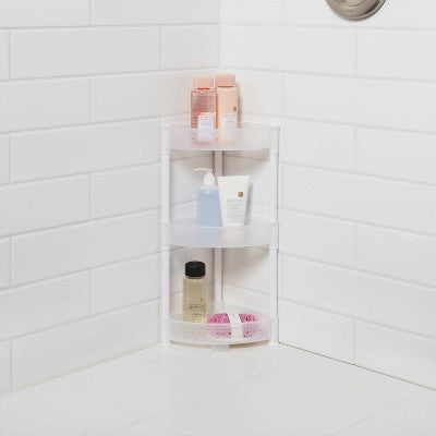  Trilateral Tower Caddy White - Room Essentials™