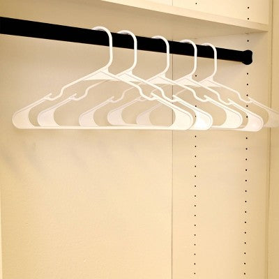  50pk Plastic Hangers White - Room Essentials™: Clothes Hangers For Shirts, Dresses, Tank Tops, Adult Closets