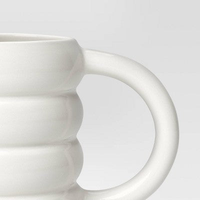  14oz Stoneware Artisan Mug White - Room Essentials™