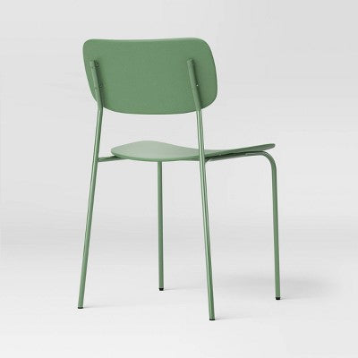  Set Of 2 Molded Plastic With Metal Base Dining Chair - Room Essentials™