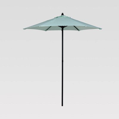  6' Round Outdoor Patio Market Umbrella With Black Pole - Room Essentials™