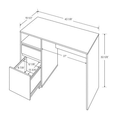  Writing Desk With Drawers - Room Essentials™