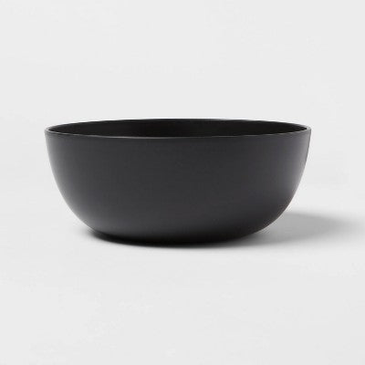  16pc Plastic Dishware Set Black - Room Essentials™: Dinnerware, Microwave & Dishwasher Safe, Service For 4