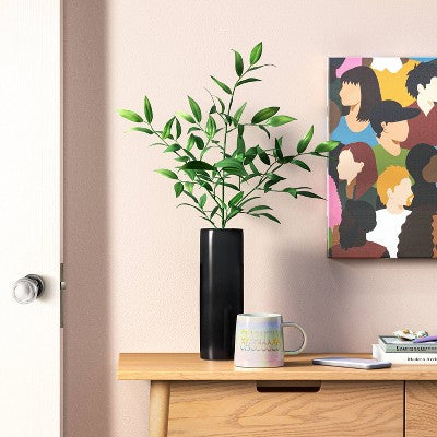  Ceramic Cylinder Decorative Vase - Room Essentials™
