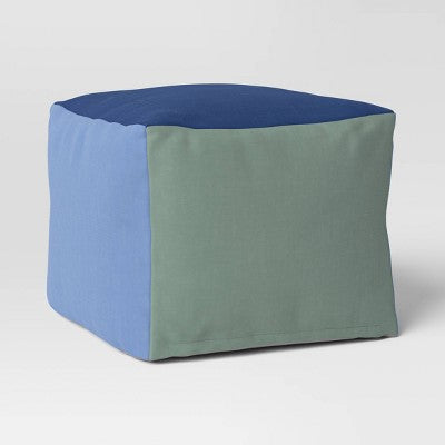  Color Block Dorm Pouf - Room Essentials™