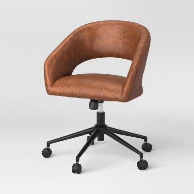  Rolling Swivel Barrel Back Office Chair - Room Essentials™