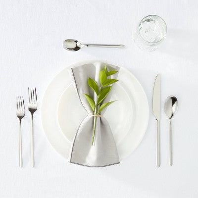  20pc Flatware Set Silver - Room Essentials™: Stainless Steel Silverware Set, Service For 4, Includes Forks, Spoons, Knives