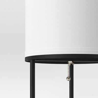 Shelf Floor Lamp Black (Includes LED Light Bulb) - Room Essentials™