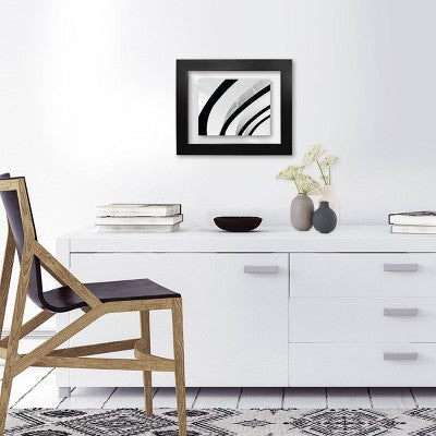  11" X 14" Matted To 8" X 10" Wide Gallery Frame Black - Room Essentials™