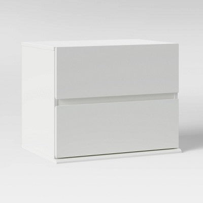  2 Drawer Modular Nightstand White - Room Essentials™