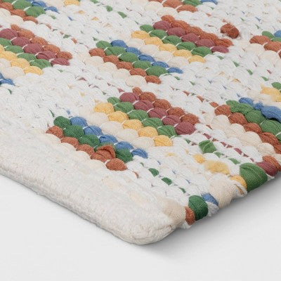  4'x5'6" Checkered Chindi Handwoven Area Rug - Room Essentials™