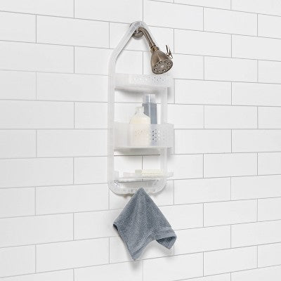  Three Tier Over The Shower Caddy Frosted - Room Essentials™