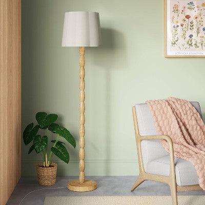  Natural Polyresin Floor Lamp - Room Essentials™