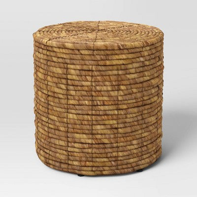  Woven Storage Ottoman Natural- Room Essentials™