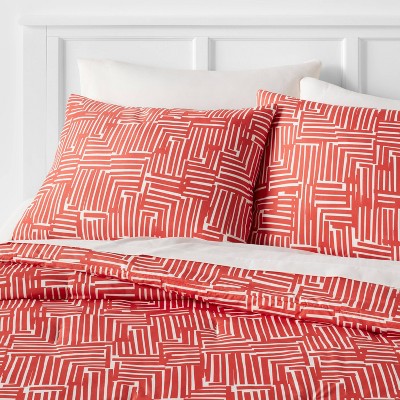  Tread Reversible Microfiber Comforter & Sheets Set Warm Red - Room Essentials™
