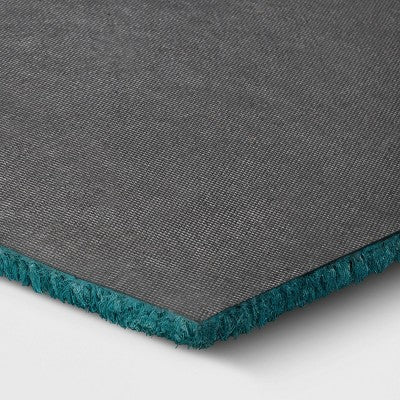 1'6"x2'6" Blue Hello Cursive Doormat - Room Essentials™