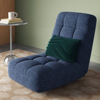 Floor Dorm Gaming Chair With Adjustable Back Navy - Room Essentials™