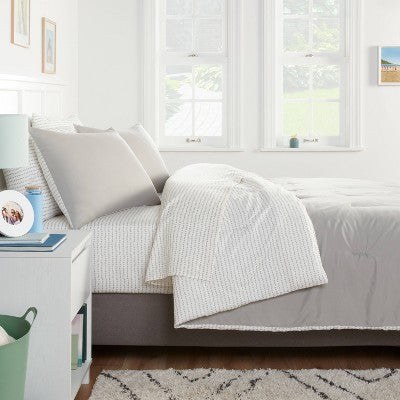  Solid Microfiber Comforter & Sheets Set - Room Essentials™