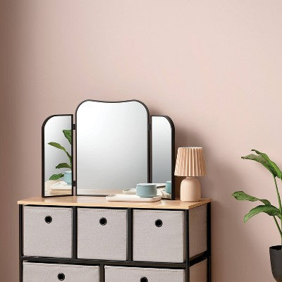  30"x20" Table Top Tri Fold Mirror - Room Essentials™