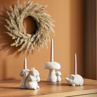  Ceramic Mushroom Taper Candle Holder - Room Essentials™