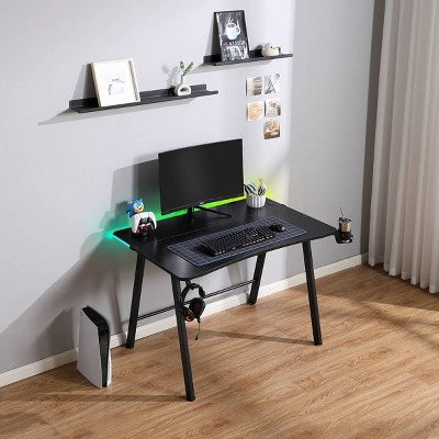  Gaming Dorm Desk With LED Lights And Headphone Holder - Room Essentials™