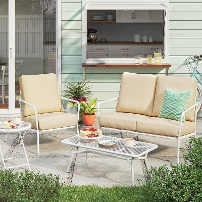  Metal Mesh Coffee Table - White - Room Essentials™