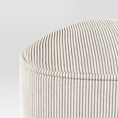  Triangular Shaped Upholstered Corduroy Ottoman - Room Essentials™