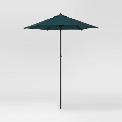  6' Round Outdoor Patio Market Umbrella With Black Pole - Room Essentials™