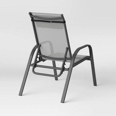  5pc Adjustable Back Patio Chat Set - Gray - Room Essentials™