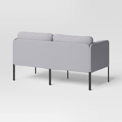  Upholstered Dorm Loveseat Gray - Room Essentials™