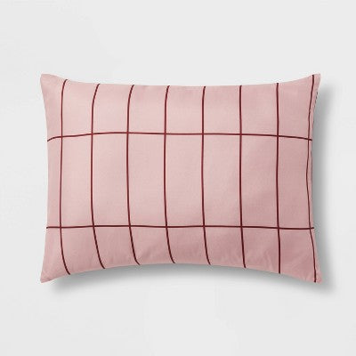  Grid Print Reversible Decorative Comforter Set With Throw - Room Essentials™