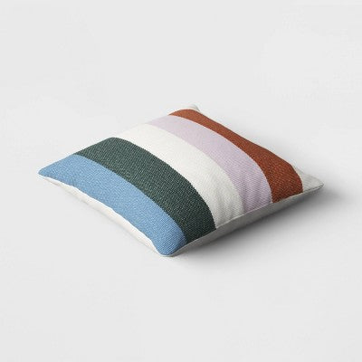  Cabana Striped Woven Cotton Square Throw Pillow - Room Essentials™