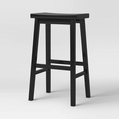  Set Of 2 29" Solid Wood Saddle Backless Barstool - Room Essentials™