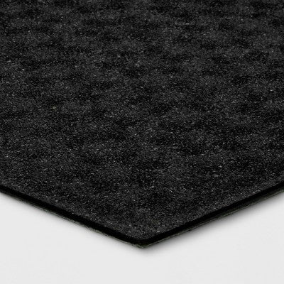  1'6"x2'6" Absorbing Embossed Floral Doormat Green - Room Essentials™: Outdoor & Indoor Skid-Resistant Door Mat