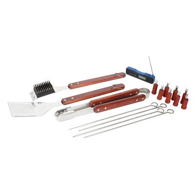  17pc BBQ Stainless Steel Grill Spatula Set Black - Room Essentials™