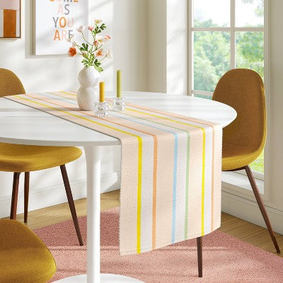 72"x14" Striped Table Runner - Room Essentials™