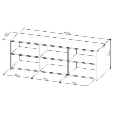  Dorm Storage TV Stand For TVs Up To 70" Black - Room Essentials™