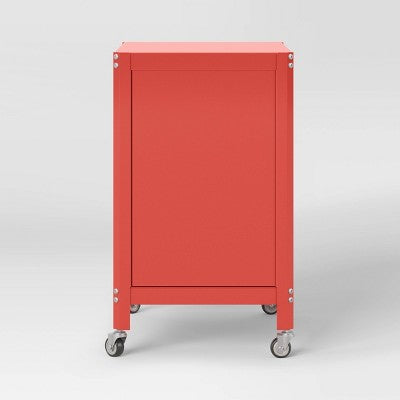  Metal Rolling Locker Dorm Storage Cabinet With Lock- Room Essentials™