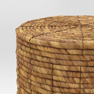  Woven Storage Ottoman Natural- Room Essentials™