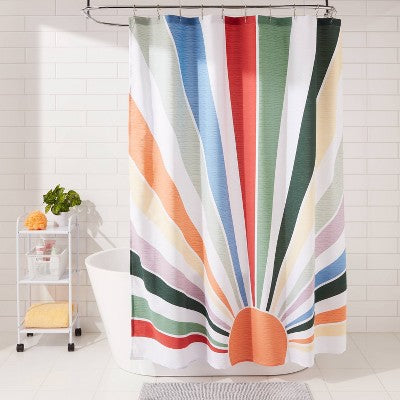 Rainbow Sunshine Shower Curtain - Room Essentials™