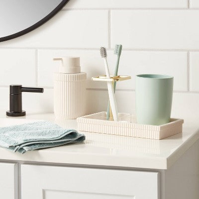  Ribbed Bath Tray White - Room Essentials™