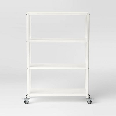  44" 3 Shelf Metal Rolling Bookcase - Room Essentials™